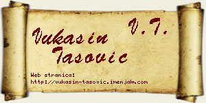 Vukašin Tašović vizit kartica